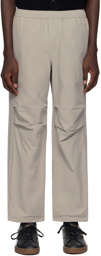 Dime Gray Relaxed Trousers