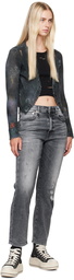 R13 Gray Boyfriend Jeans