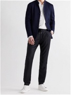 GIORGIO ARMANI - Virgin Wool and Cashmere-Blend Drawstring Trousers - Blue