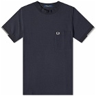 Fred Perry Authentic Men's Tipped Pocket T-Shirt in Navy