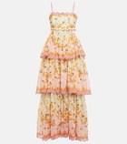 Zimmermann - Laurel Frill cotton and silk midi dress