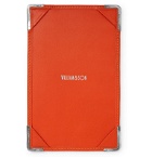 William & Son - Sterling Silver and Leather Notebook and Cardholder - Orange