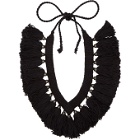 Random Identities Black Woven Necklace