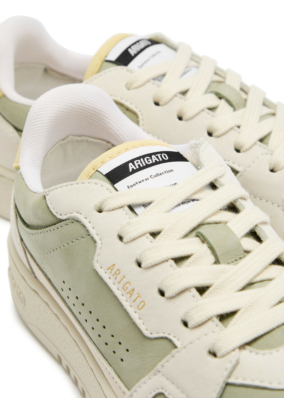 Axel Arigato Dice Lo Panelled Suede Sneakers White And Green