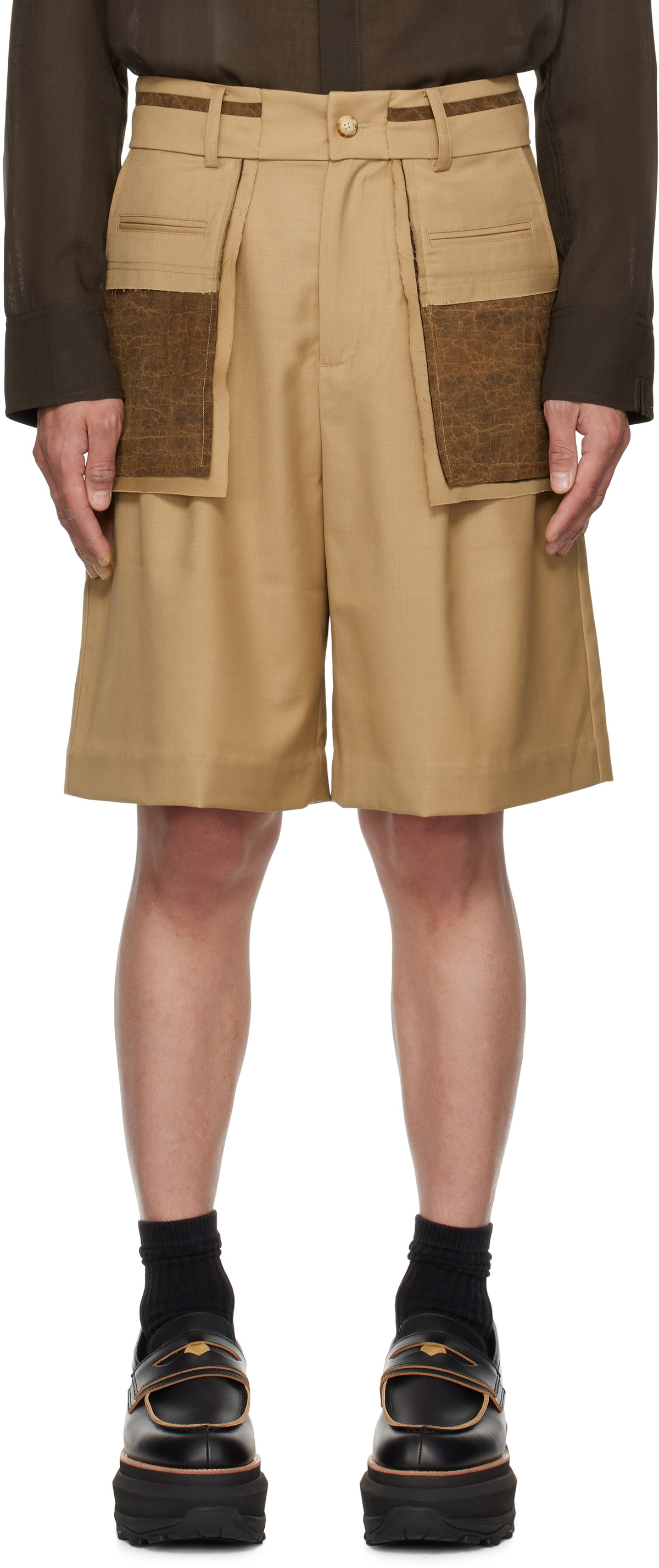 FENG CHEN WANG BROWN FOLDING セットアップ