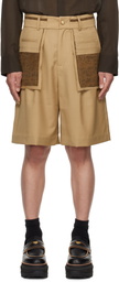 Feng Chen Wang Tan Deconstructed Patchwork Shorts