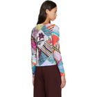 Chopova Lowena Multicolor 'Witty' Beaded Jersey Top