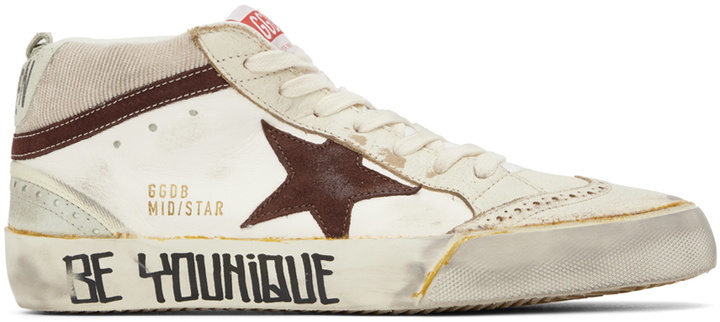 Photo: Golden Goose Off-White Mid Star Sneakers