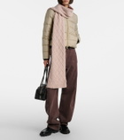Moncler Embroidered alpaca-blend scarf