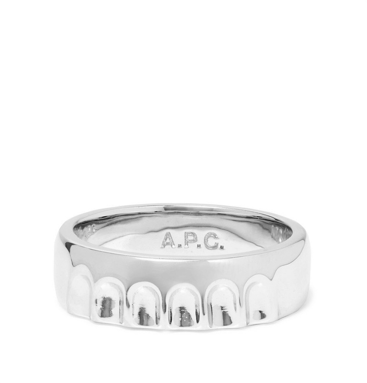Photo: A.P.C. - Bottle Cap Silver-Tone Ring - Silver