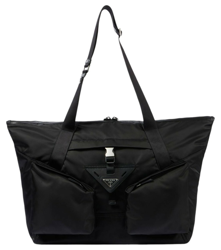 Photo: Prada Re-Nylon leather-trimmed duffel bag