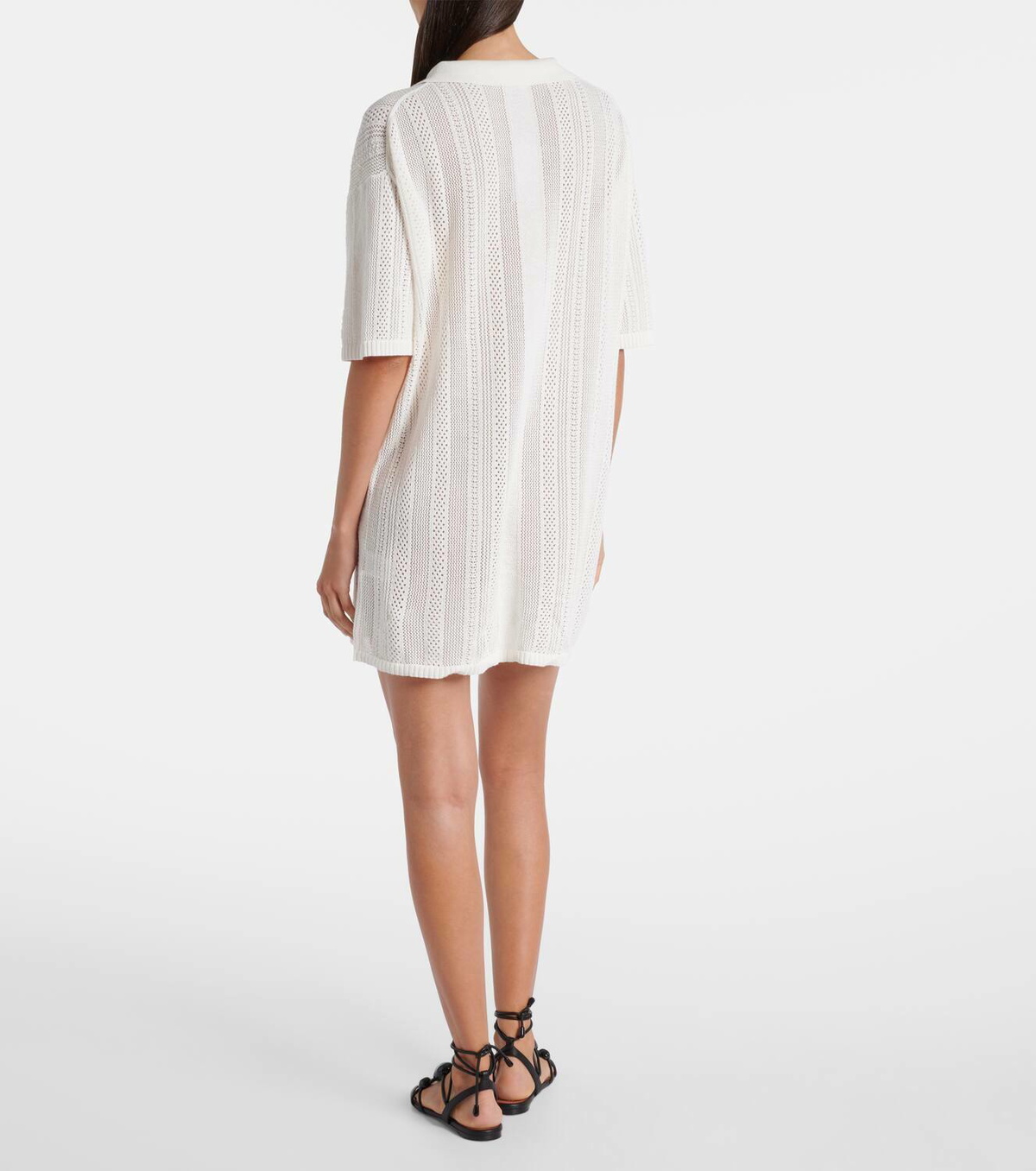 Velvet Mila cotton pointelle minidress