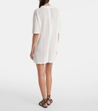 Velvet Mila cotton pointelle minidress