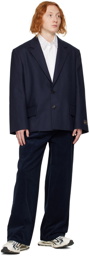 We11done Navy Oversized Blazer