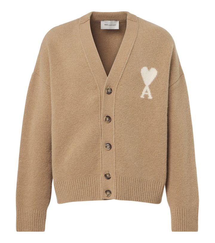 Photo: Ami Paris Ami de Cœur wool-blend cardigan