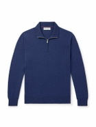 Brunello Cucinelli - Cashmere Half-Zip Sweater - Blue