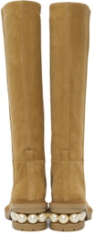 Nicholas Kirkwood Tan Casati Riding Boots