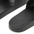 Moncler Men's Rubber Basile Slides Shoes in Black