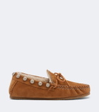 Isabel Marant Fitza shearling-lined suede loafers