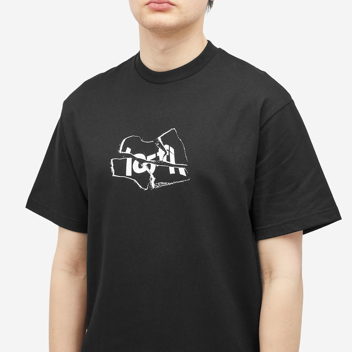 Lo-Fi Men's Broken Logo T-Shirt in Black