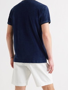 ORLEBAR BROWN - Sammy Cotton and Linen-Blend Terry T-Shirt - Blue