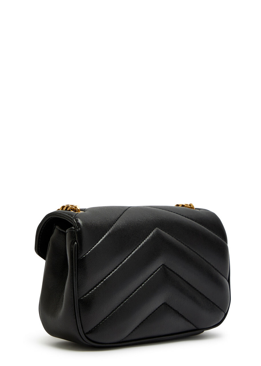 Saint Laurent Loulou Mini Quilted Leather Shoulder bag - Black - One Size