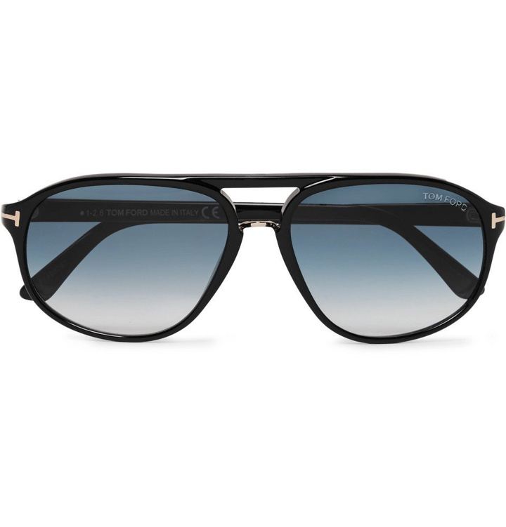 Photo: TOM FORD - Jacob Aviator-Style Acetate Sunglasses - Men - Black