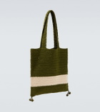 Bode Marsh beaded crochet tote bag