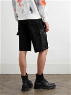 Alexander McQueen - Straight-Leg Shell-Trimmed Denim Cargo Shorts - Black