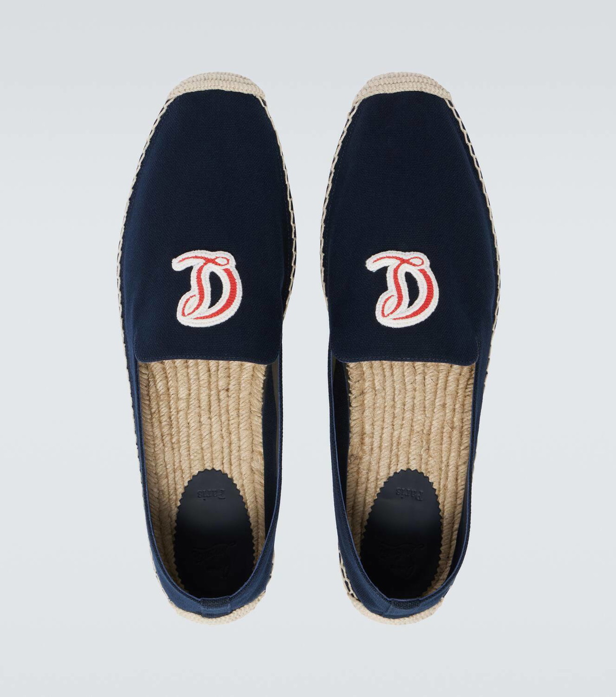 Christian Louboutin Nanou Mooncrest canvas espadrilles