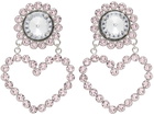 Safsafu Pink Love Me Clip-On Earrings