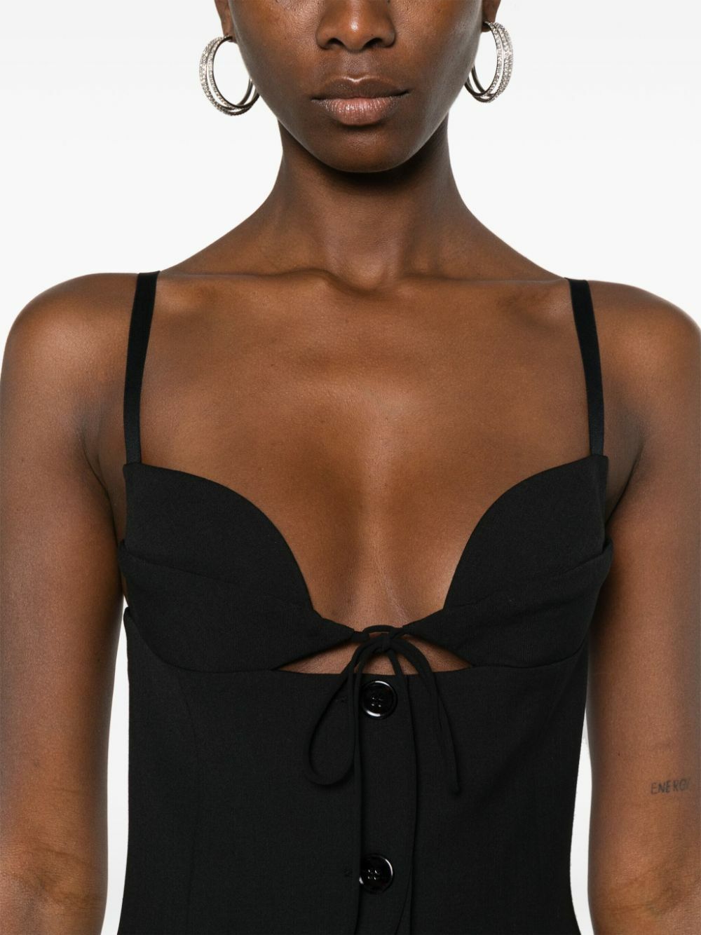 Nensi Dojaka Button-Up Mini Dress Nensi Dojaka