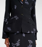Erdem Wool and cotton jacquard blazer