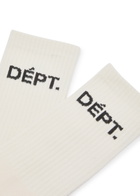 Gallery Dept. Logo-intarsia Cotton-blend Socks - White - One Size