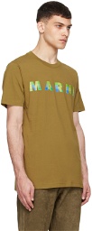 Marni Khaki Printed T-Shirt
