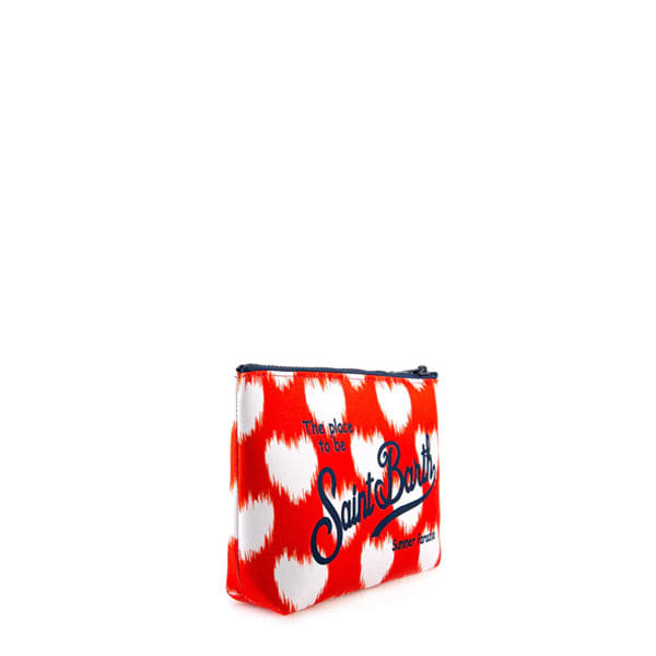 MC2 Saint Barth Aline Scuba Pochette With Heart Print
