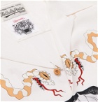 Wacko Maria - Wolf's Head Camp-Collar Printed Woven Shirt - White
