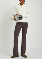 Tala Ultralite Half-zip Stretch-jersey gym top Ivory