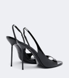 Paris Texas Lidia patent leather slingback sandals