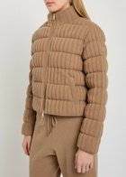 Moncler Padded Wool and Cashmere-blend Jacket Cream