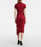 Vivienne Westwood Pulling cotton jacquard midi dress