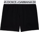 Dolce&Gabbana Black Two-Way-Stretch Long-Leg Boxers