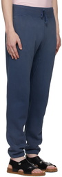 RRL Navy Fleece Lounge Pants