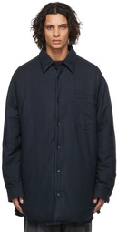 Maison Margiela Navy Padded Cotton Shirt