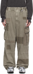 Maison MIHARA YASUHIRO Gray Repair Cargo Pants