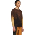 424 Black Reworked Bleached Long Sleeve T-Shirt