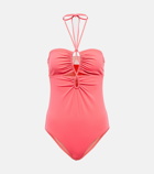 Ulla Johnson Minorca Maillot halterneck swimsuit