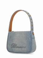 BLUMARINE - Small Denim Top Handle Bag