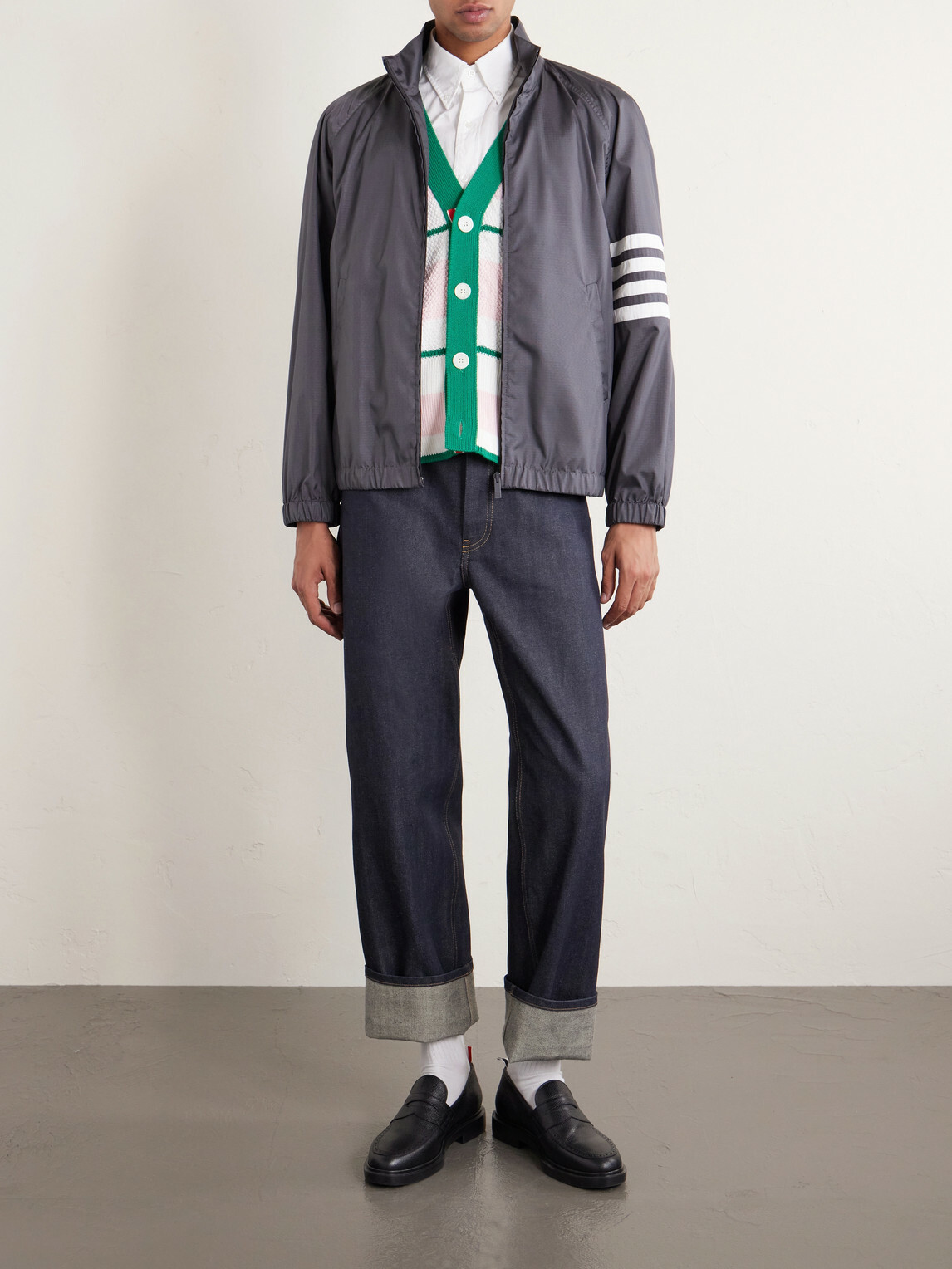 Thom Browne - Striped Cotton Cardigan - Multi