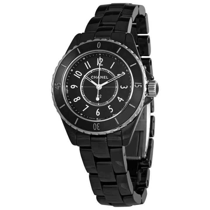 Photo: Chanel J12 Quartz Black Dial Ladies Watch H5695